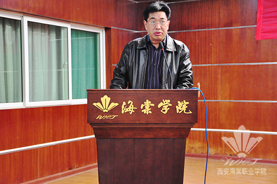 西安海棠学院隆重举行2014年赴韩留学生基础韩语班开班典礼